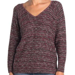 2/$30 Deep V-Back T-Back Marled Sweater